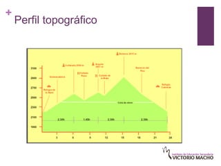 +
    Perfil topográfico
 