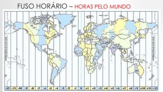 FUSO HORÁRIO – HORAS PELO MUNDO
 