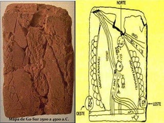 Mapa de Ga-Sur 2500 a 4500 a.C.
 