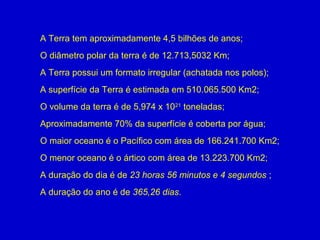 Cartografia aula 3 - dimensões do planeta terra | PPT