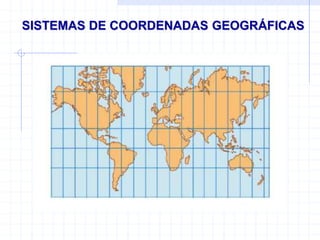 SISTEMAS DE COORDENADAS GEOGRÁFICAS
 