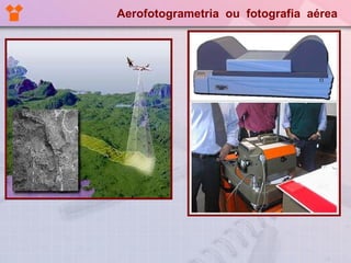 Aerofotogrametria  ou  fotografia  aérea 