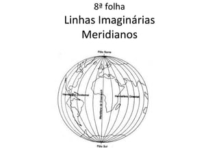 8ª folha
Linhas Imaginárias
   Meridianos
 