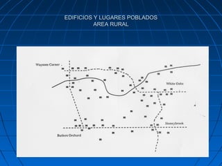 EDIFICIOS Y LUGARES POBLADOS
          AREA RURAL
 