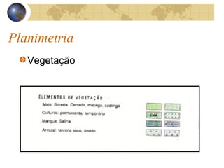 Planimetria
Vegetação
 