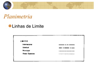 Planimetria
Linhas de Limite
 