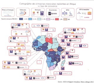 Cartographie entreprises marocaines implantées en afrique