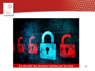 La sécurité des données traitées par les tiers 37
 