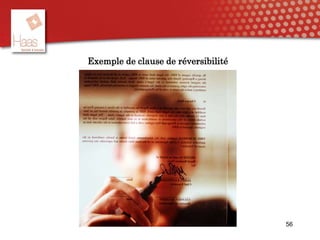 Exemple de clause de réversibilité
56
 