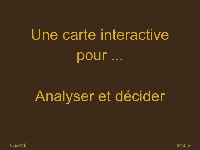 Communiquez Avec Des Cartes A Cartographie Interactive Sur