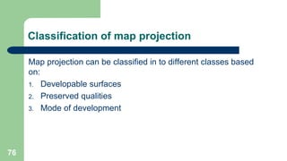 Classification Of Map Projection Cartography and GIS: Principles of Map Design, Coordinate Systems, and ...