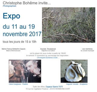 Exposition Christophe Bohême 