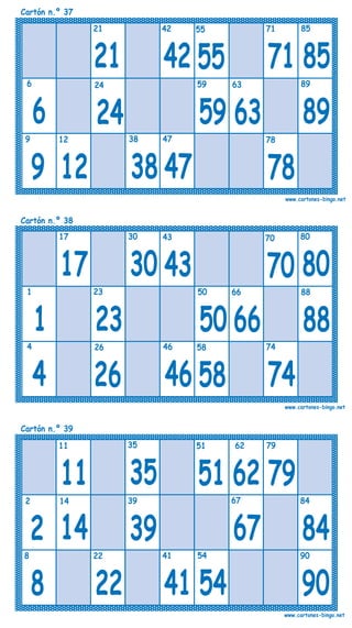 Cartones bingo-90-bolas