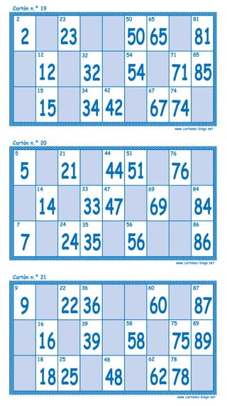 Cartones bingo-90-bolas