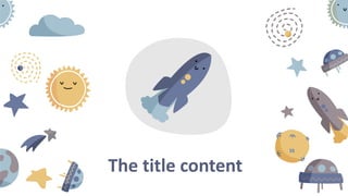 The title content