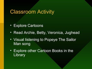 Cartoons - Project for Kids | PPT