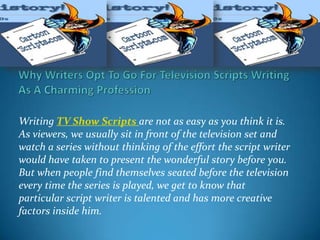 Writing TV Show Scripts | PPTX