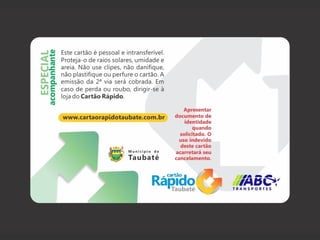 Cartão rápido taubaté