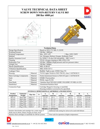 Cartridge valve | PDF