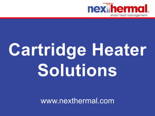 Cartridge Heater
   Solutions
   www.nexthermal.com
 