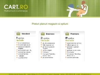 Preturi planuri magazin si optiuni 