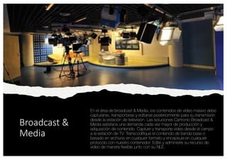 Broadcast &
Media
 