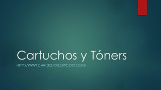 Cartuchos y Tóners
HTTP://WWW.CARTUCHOSLOWCOST.COM/

 