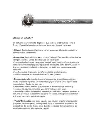 Como funciona un cartucho de toner