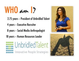 Using Social Media In HR & Recruiting - Jennifer McClure - Oct 2012