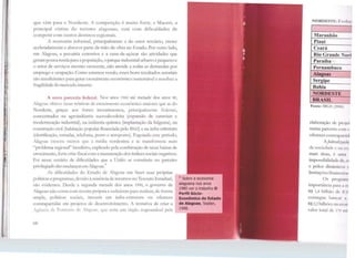 que vêm para o Nordeste. A competição é muito forte, e Maceió, a
principal vitrine do turismo alagoano, está com dificuldades de
competir com outros destinos regionais.
A economia informal, principalmente a do setor terciário, cresce
aceleradamente e absorve parte da mão-de-obra no Estado. Por outro lado,
em Alagoas, a pecuária extensiva e a cana-de-açúcar são atividades que
geram pouca renda para a população, o parque in<lustrial urbano é pequeno e
o setor de serviços mesmo crescente, não atende a todas as demandas por
emprego e ocupação. Como estamos vendo, esses bons resultados setoriais
são insuficientes para gerar crescimento econômico sustentável e resolver a
fragilidade do mercadointerno.
A nova parceria federal. Nos anos 1960 até metade dos anos 80,
Alagoas obteve taxas relatt'as de crescimenro econômico maiores que as do
Nordeste, graças aos fortes investimentos, principalmente federais,
concentrados na agroindústria sucroalcooleira (expansão de canaviais e
modernização industrial), na indústria <.Juímica (implantação da Salgema), na
construção civil (habitação popular financiada pelo I3NH) e na infra-estrutura
(eletrificação, estradas, telefonia, porto e aeroporto). Esgotado esse período,
Alagoas cresceu menos que a média nordestina e se transformou num
"problema regional" hrasileiro, explicado pela combinação de caxas baixas de
crescimento, forte crise fiscal com amanutenção <los índices sociais negativos.
Foi nesse cenário de dificuldades que a União se constituiu no parceiro
privilegiado das mudanças cm Alagoas.
35
As dificuldades do Estado de Alagoas em fazer suas próprias
políticas e programas, devido à ausência de recursos no Tesouro Estadual,
são evidentes. Desde a segunda metade dos anos 1990, o governo de
Alagoas não conta com receita prúpria e suficiente para realizar, de forma
ampla, políticas sociais, investir em infra-estrutura ou oferecer
contrapartidas em projetos ele desenvolvimento. A tentativa de criar a
Agência de Fomento de.> Alagoae; que seria um órgão responsável pela
68
:JS Sobre a economia
alagoana nos anos
1980 ver o trabalho O
Perfil Sócio-
Econômico do Estado
de Alagoas, Seplan,
1988.
NORDESTE: Evolt1I
Maranhão
Piauí
Ceará
Rio Grande Nort
Paraíba
Pernambuco
Alagoas
Sergipe
Bahia
NORDESTE
BRASIL
Fon te: TBGR (2006)
elaboração de pmJLI
numa parcena c1 >lll 1
oferecer contrapa11h1
Afederaltz11rú11,
da sociedade e na c.:n
mais ricas, é um.1
impossibilidade <il-, t"f
e pólos dinâmitos 1
limitações finance11.1t
Os prog1.1111
importância pat '' •• 1
R$ 1,4 bilháo dl ICtl
consegue banc1r 11
R$ 2,2 bilhõc.:s 11:1 n IH!
valor total de l 70 111i
J
 