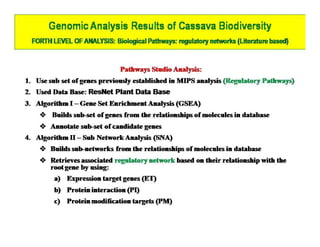 Gene expression analysis in storage root of cassava using microarray data