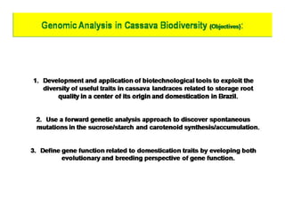 Gene expression analysis in storage root of cassava using microarray data