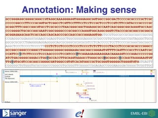 EMBL-EBI at Plant and Animal Genome conference | PDF