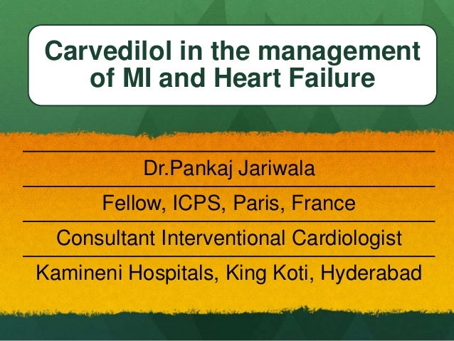 Carvedilol Diabetes Heart Failure