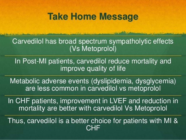Carvedilol Diabetes Heart Failure