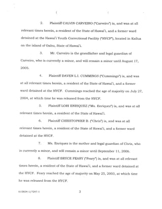 Hawaii Youth Correctional Facility lawsuit