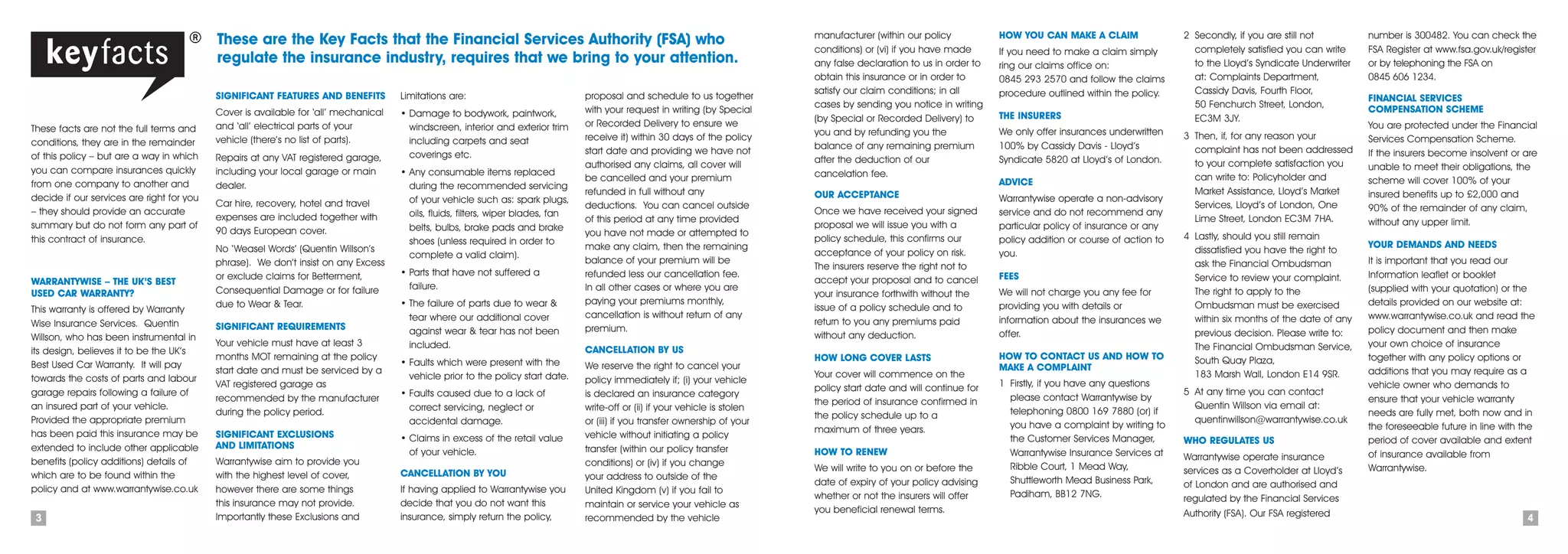 Car Warranty Insurance Uk