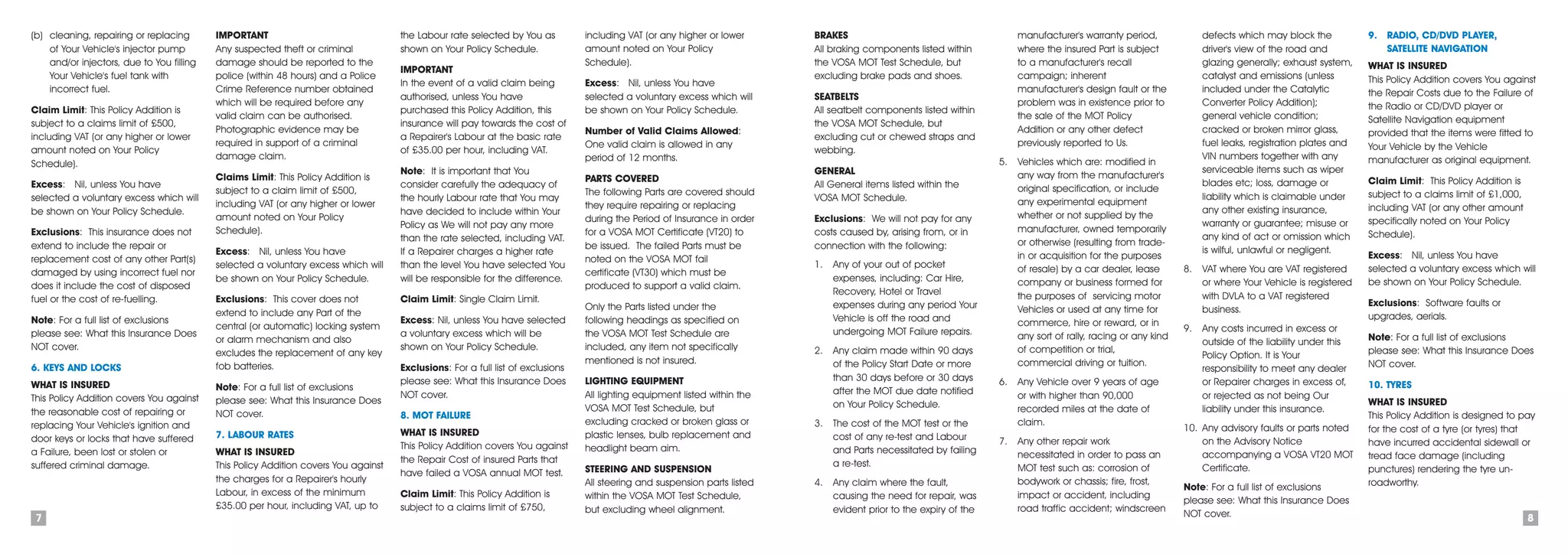 Car Warranty Insurance Uk