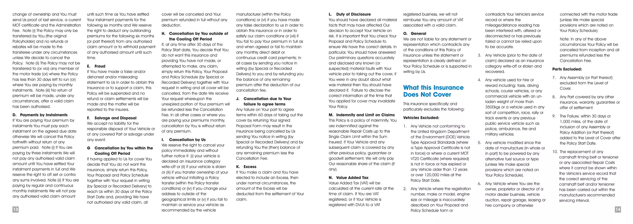 Car Warranty Insurance Uk