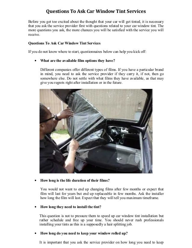 Car Window Tint
