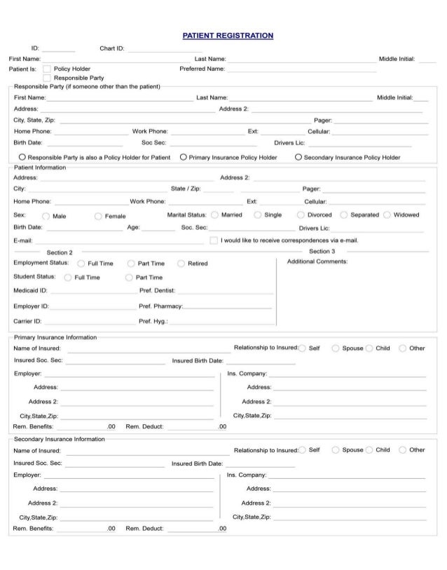 cary dental rejuvenation patient registration form dental registration form