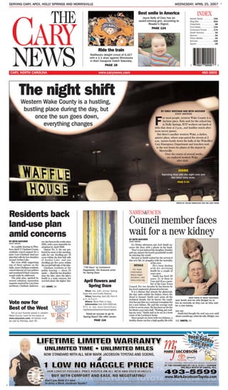 Cary News Layout and Design