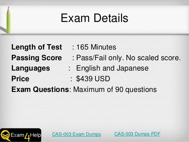 Valid Dumps CAS-003 Sheet