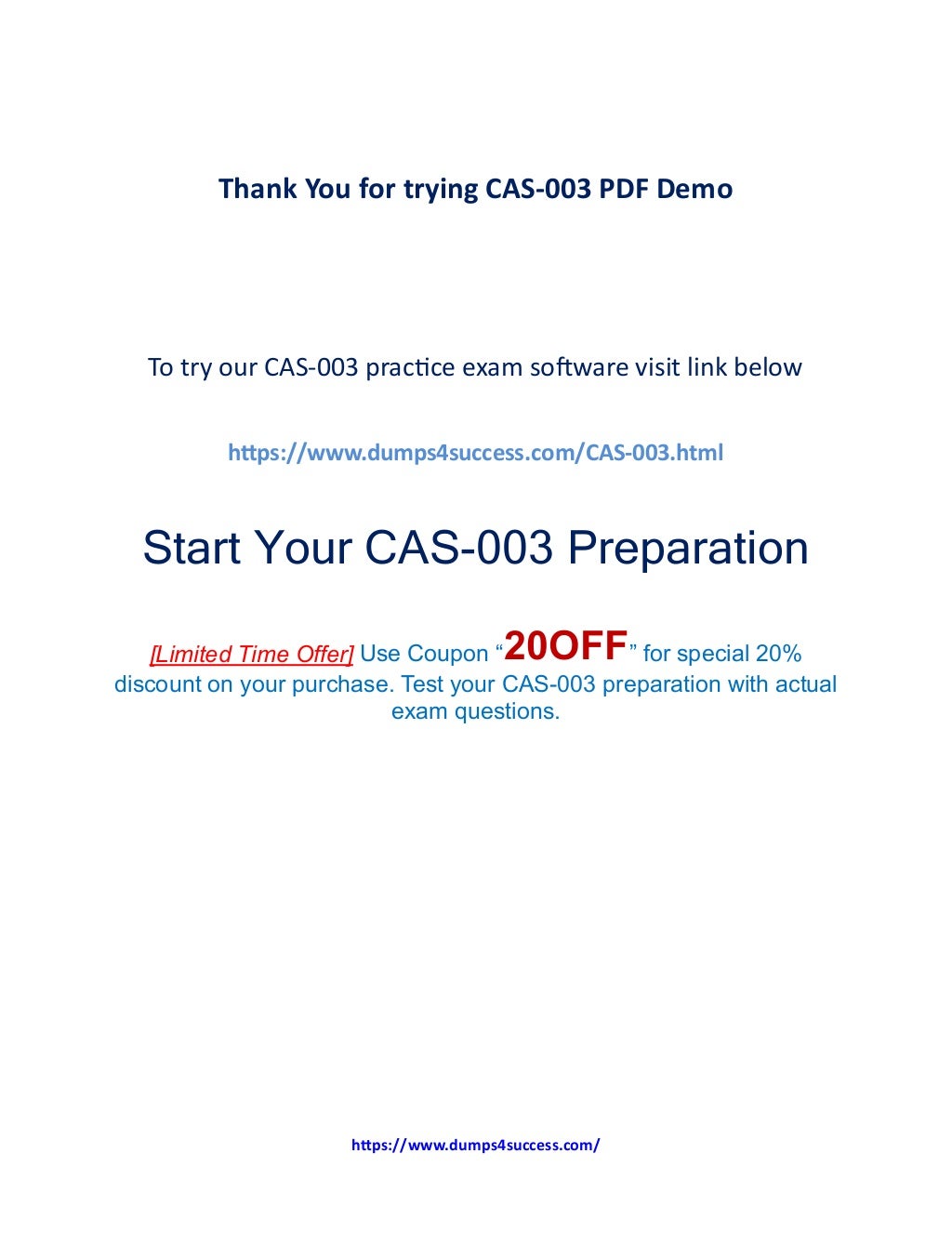 Valid Dumps CAS-003 Sheet