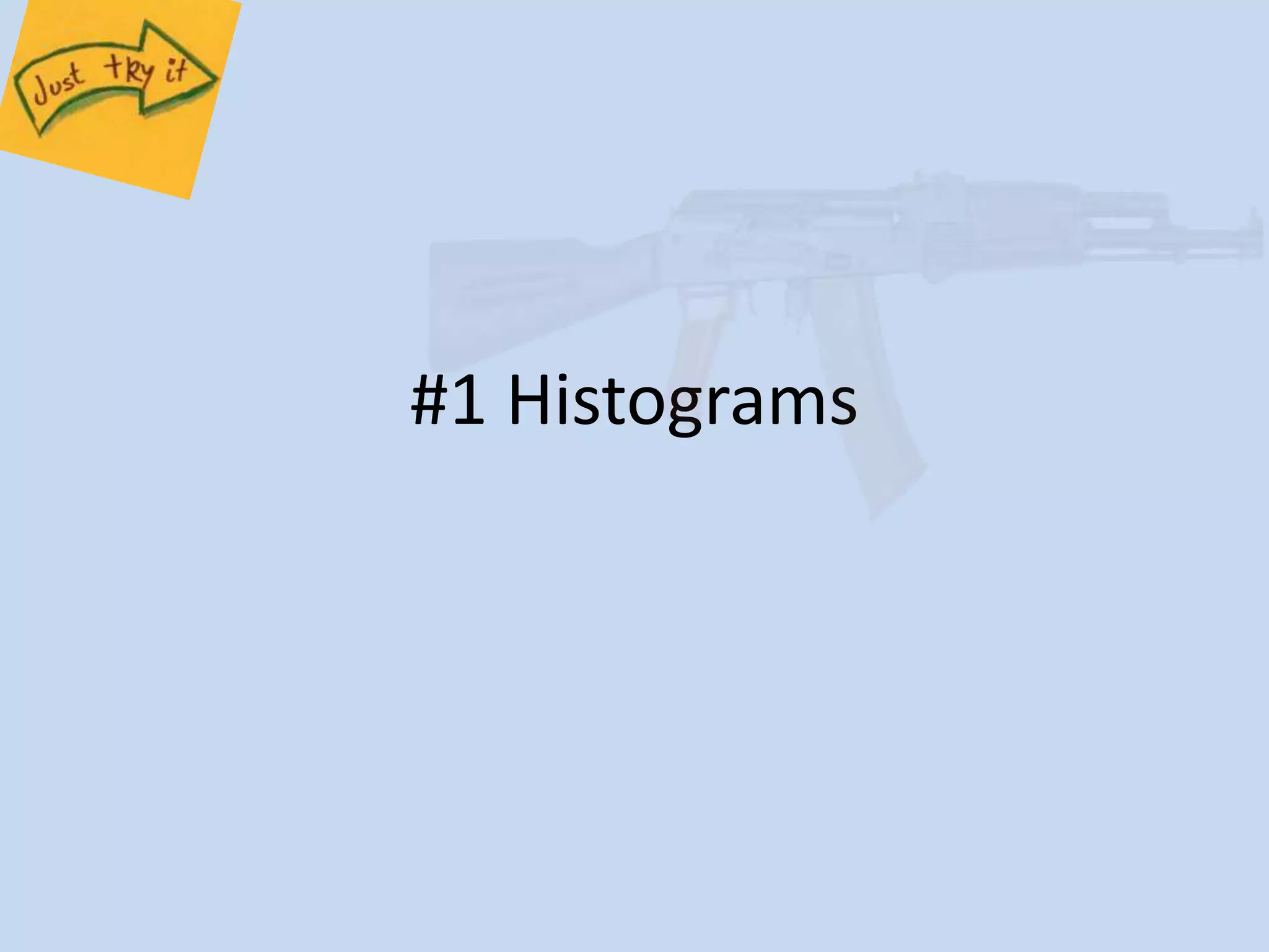 #1 Histograms 
 
