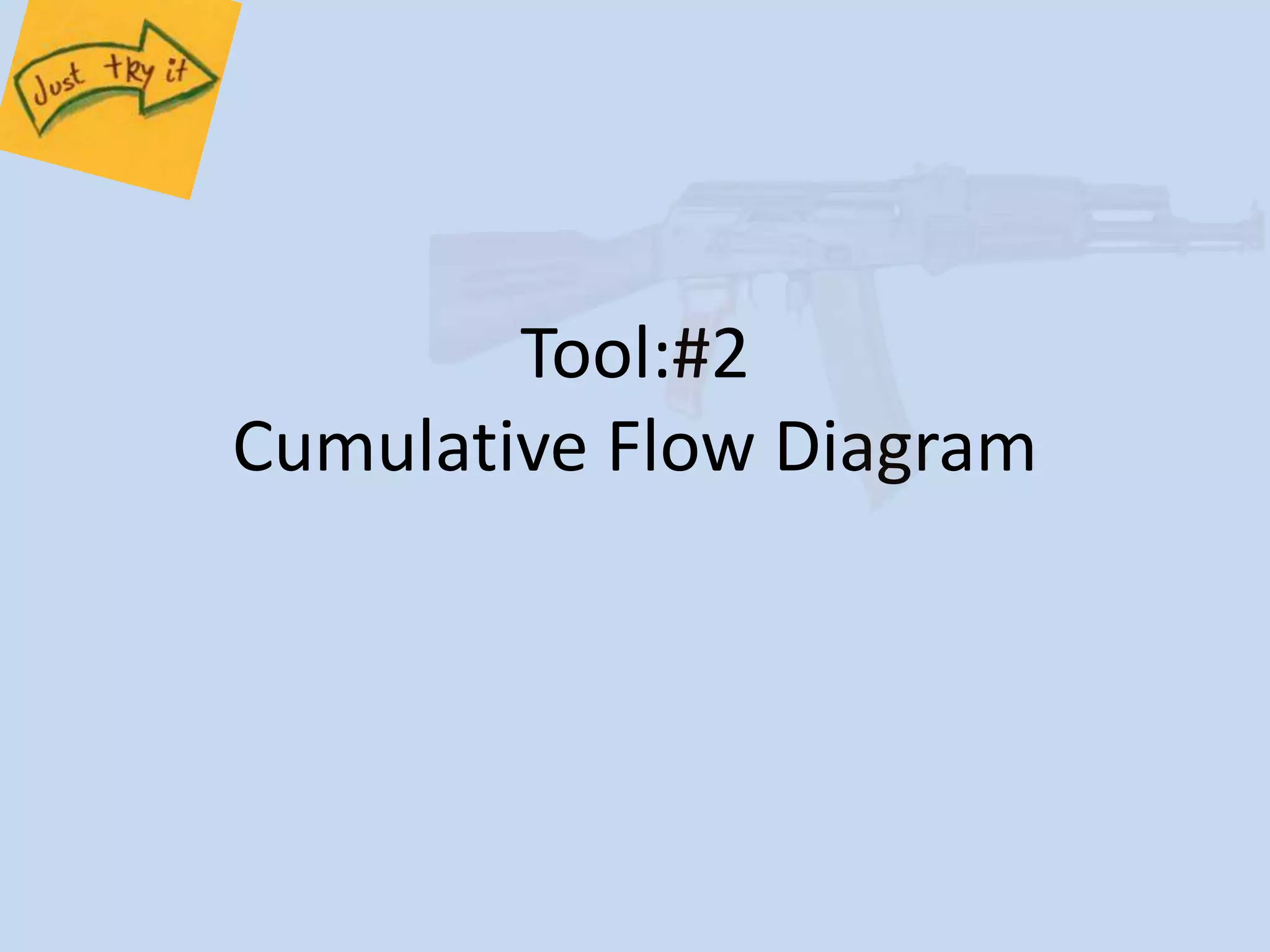 Tool:#2 
Cumulative Flow Diagram 
 