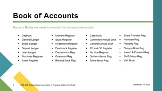 Operatives Wages Register CAS-MIS system based generation of financial statement & Audit | PPSX