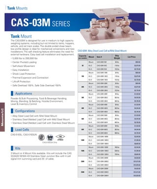 CAS Scale Load Cells and Weigh Modules | PDF