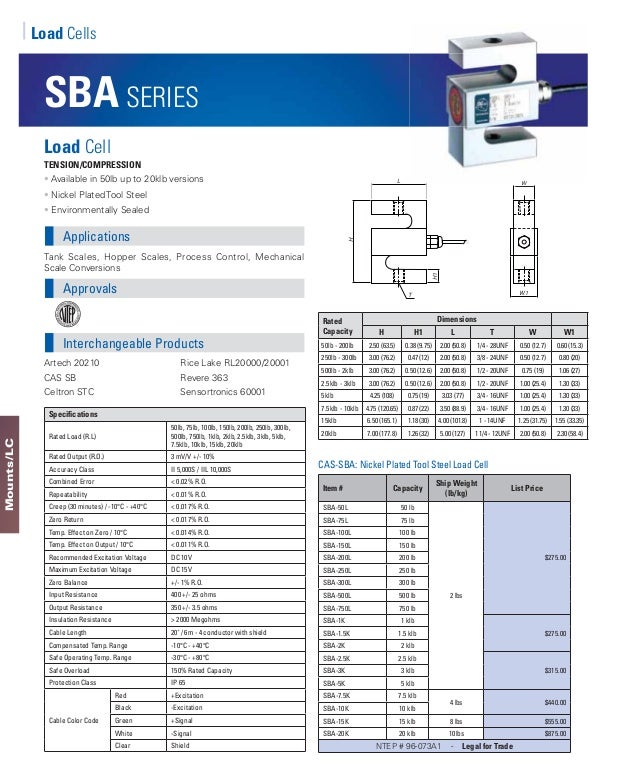Cas Scale Load Cells And Weigh Modules cas scale load cells and weigh modules