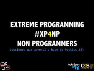 #CAS2K13 #XP4NP eXtreme Programming for Non Programmers